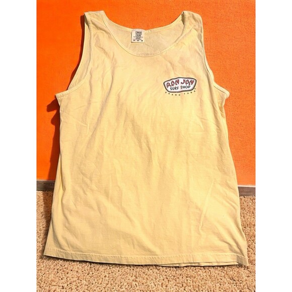 Ron Jon Surf Shop Grand Turk Tank Top Unisex Yellow Comfort Colors Medium Shirt - Picture 3 of 9
